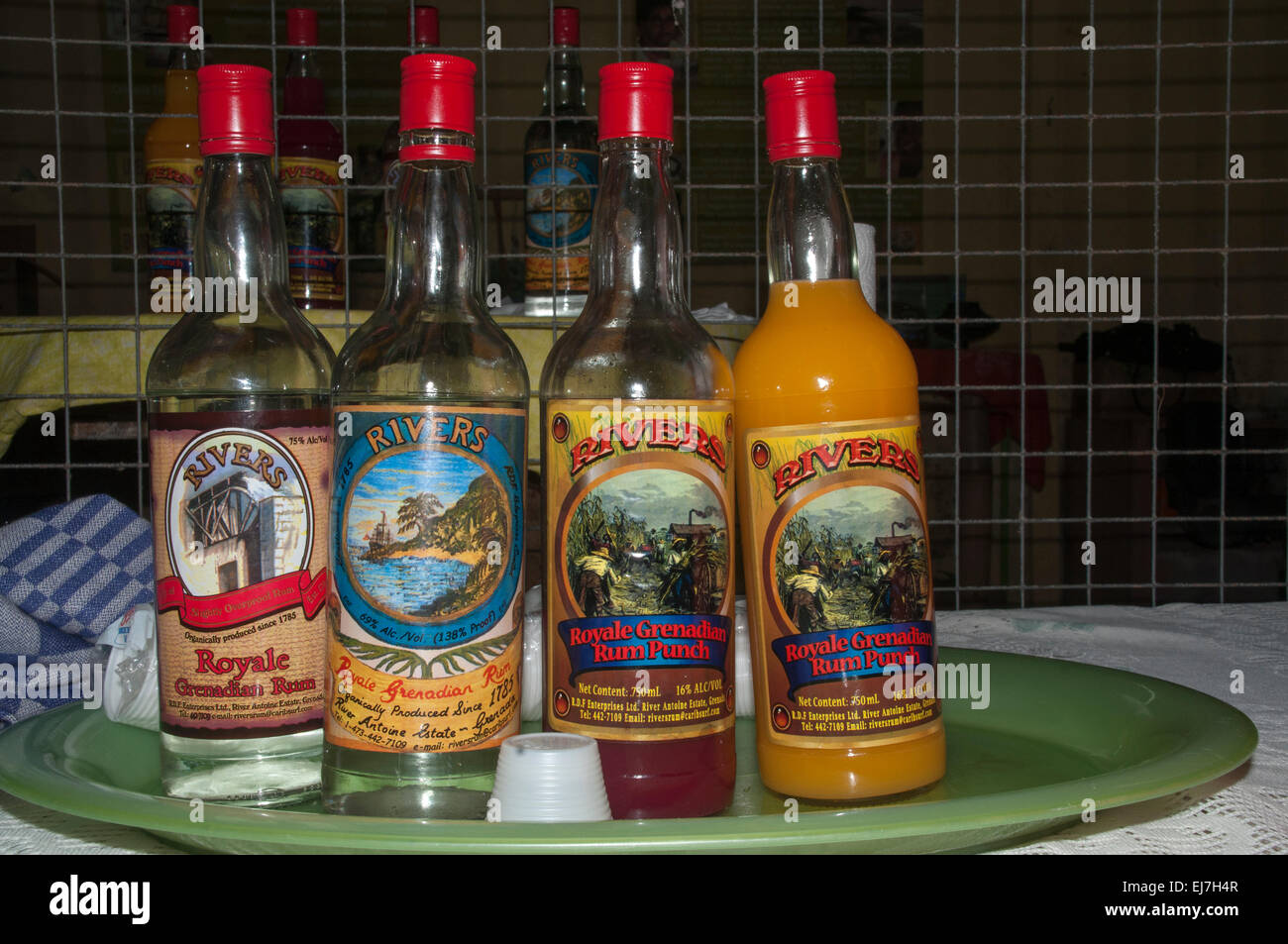 The sweet fluid is squeezed off the sugarcane, fermented and distilled