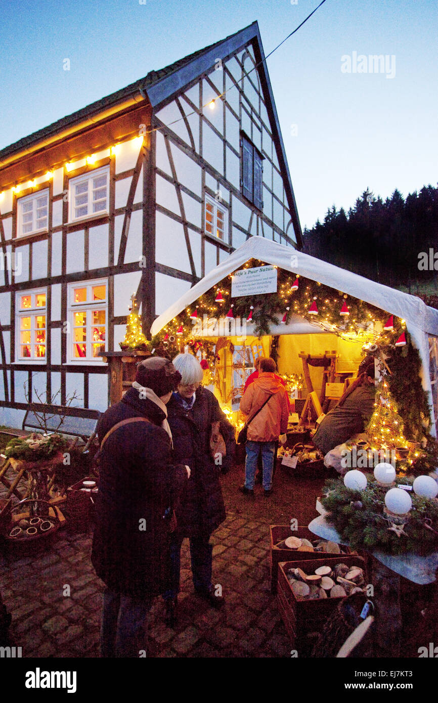 Christmas Market, Hagen, Germany Stock Photo