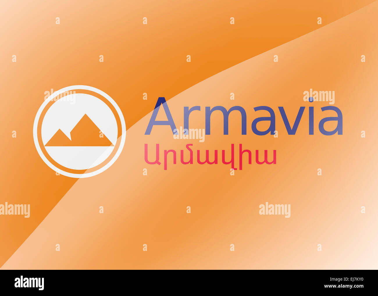 Armavia Airlines logo symbol icon emblem flag Stock Photo