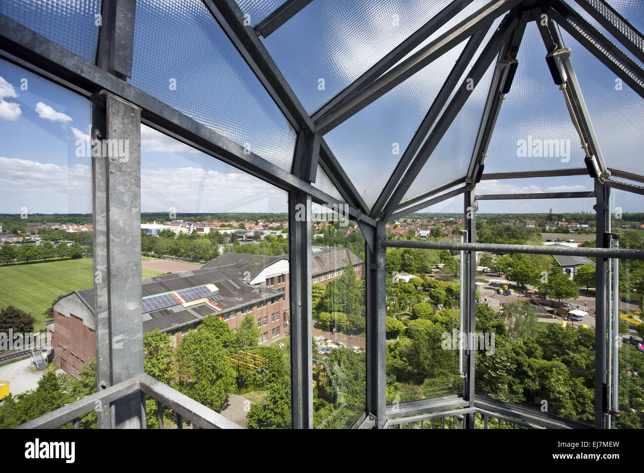 View from the glass elephant, Hamm, Germany Stock Photo
