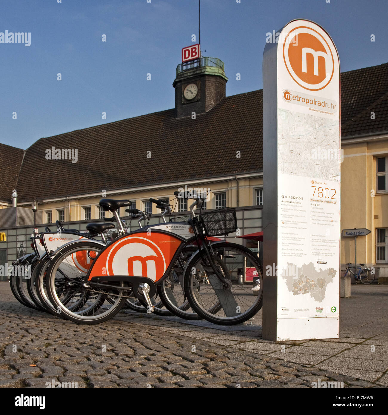 Bicycle metropolitan Ruhr, Herne, Germany Stock Photo