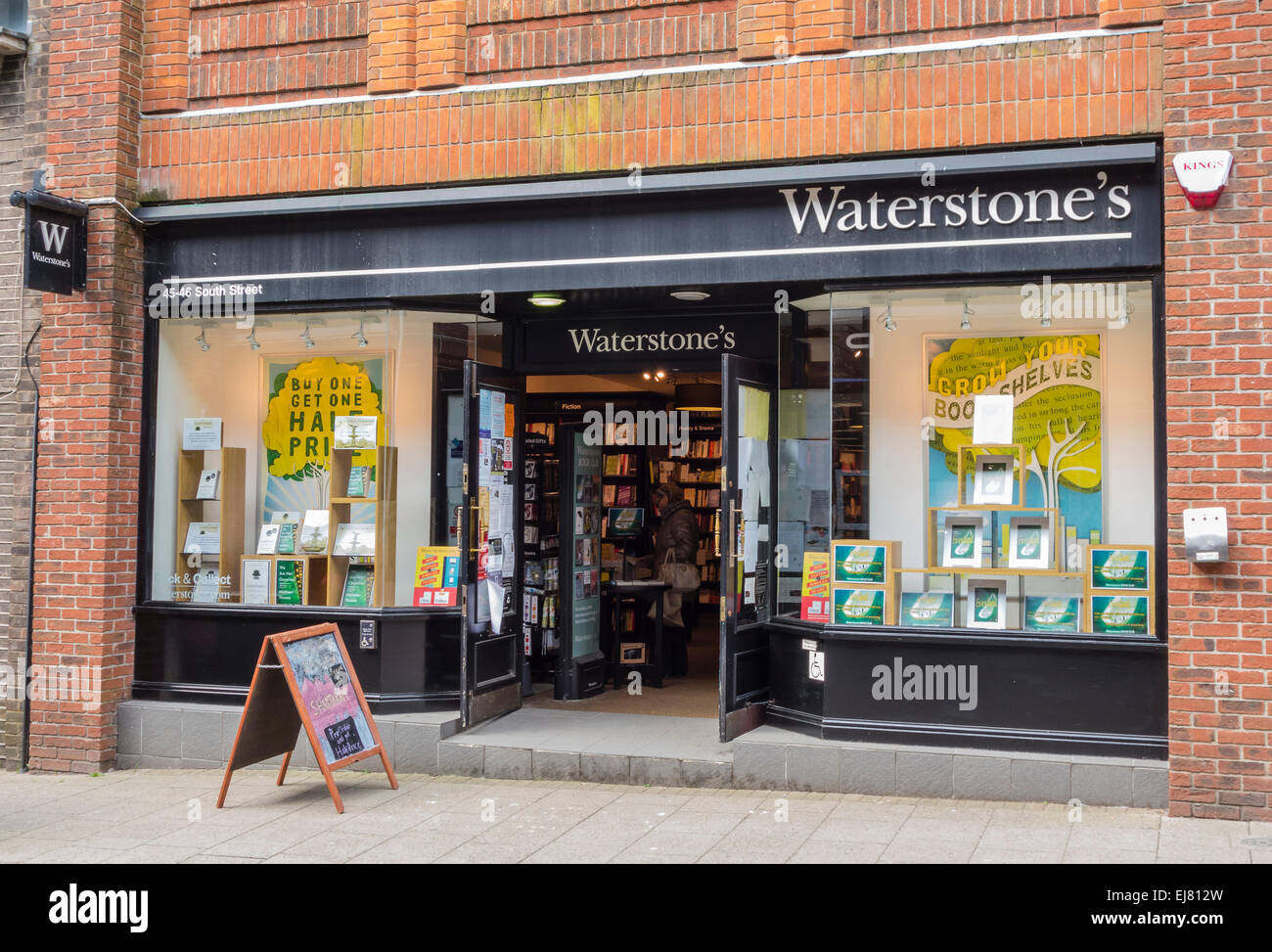 Waterstone's Shop Front in Dorchester, Dorset, England, UK Stock Photo