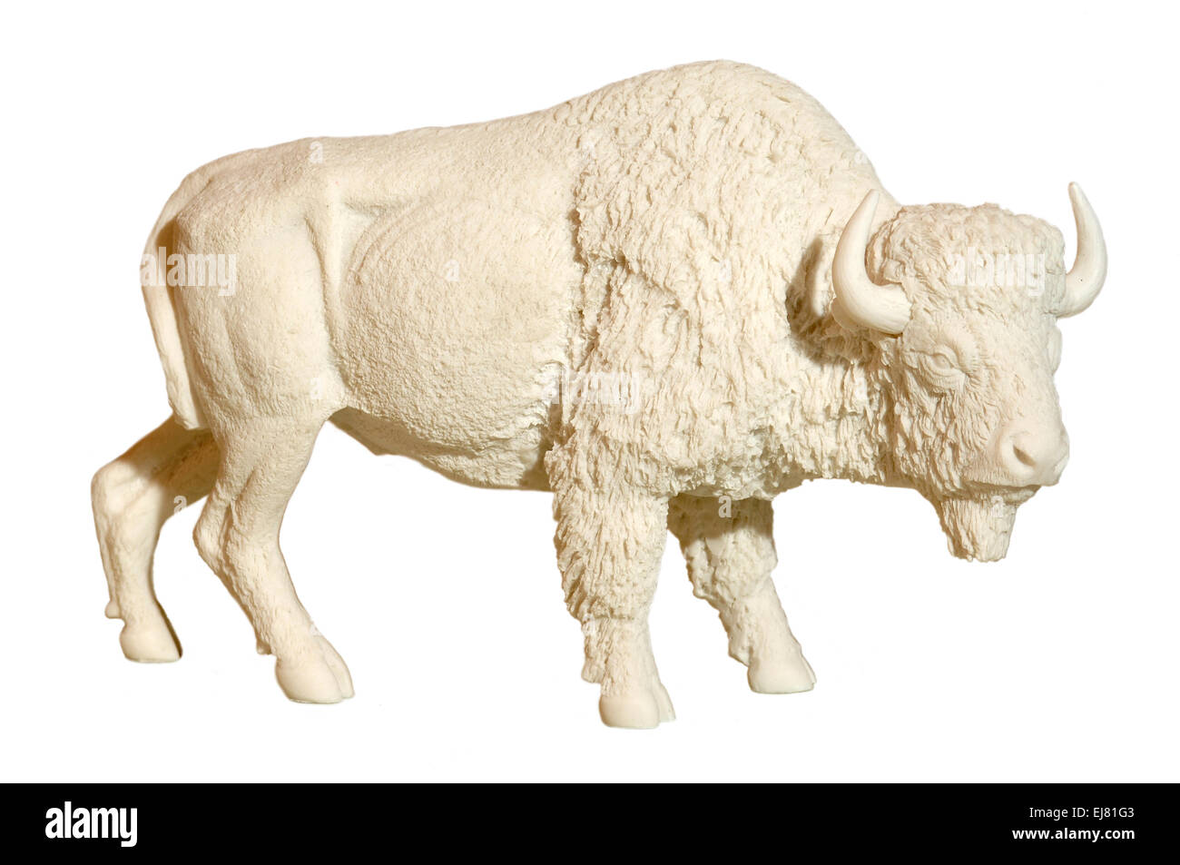 with the figure of a bull statue Stock Photo