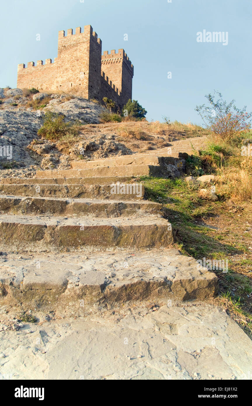 Rustic Fortress ruins of an ancient fortress Stock Photo - Alamy