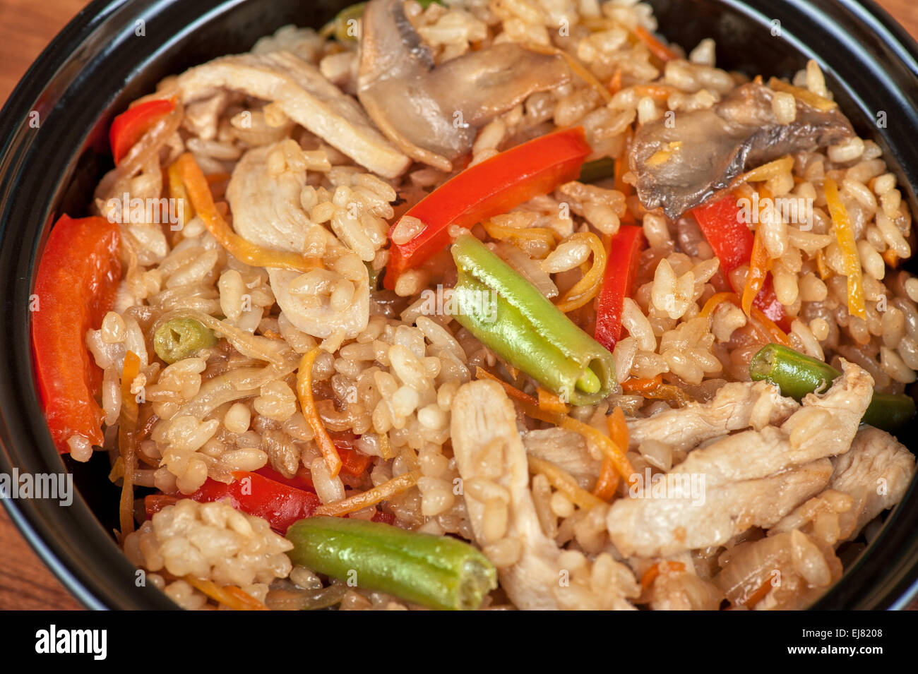 Rice chicken vegetable Stock Photo - Alamy