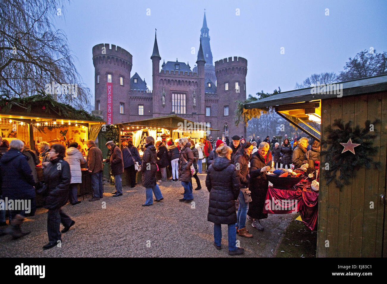 Christmas Market, BedburgHau, Germany Stock Photo Alamy