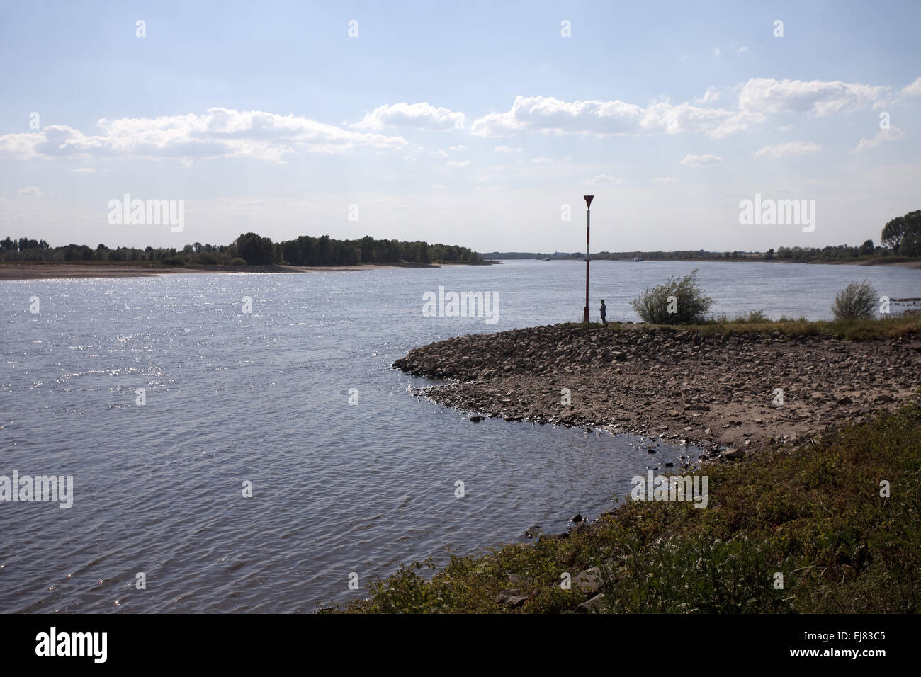 The river Rhine, Wesel, Germany Stock Photo