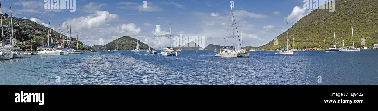Sea View From Pusser's Landing Tortola Stock Photo