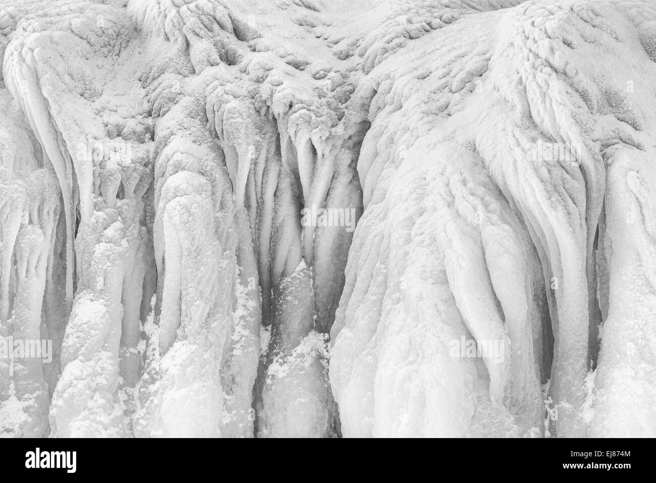 Ice structures, Lapland, Sweden Stock Photo