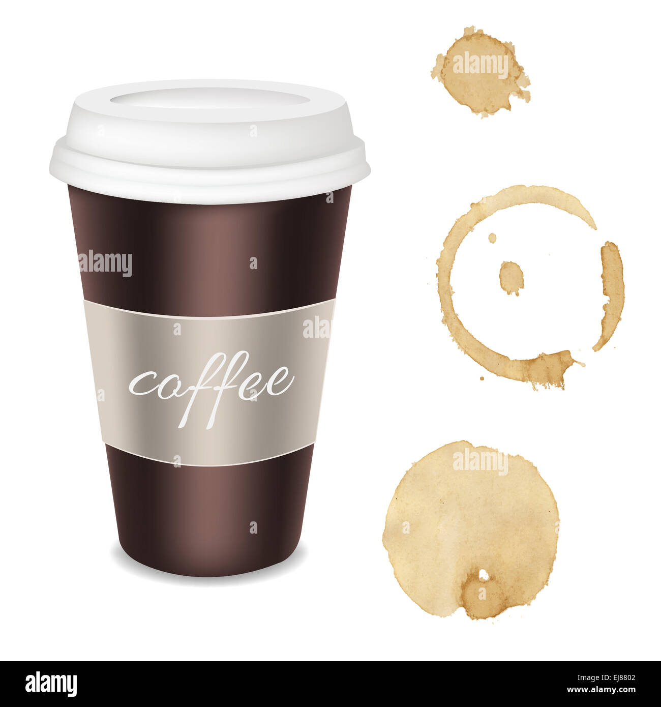 Paper Glass For Coffee Stock Photo - Alamy