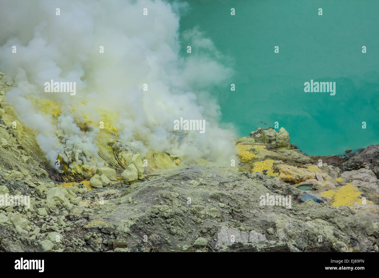 Kawah Ijen Volcano in East Java , Indonesia Stock Photo - Alamy