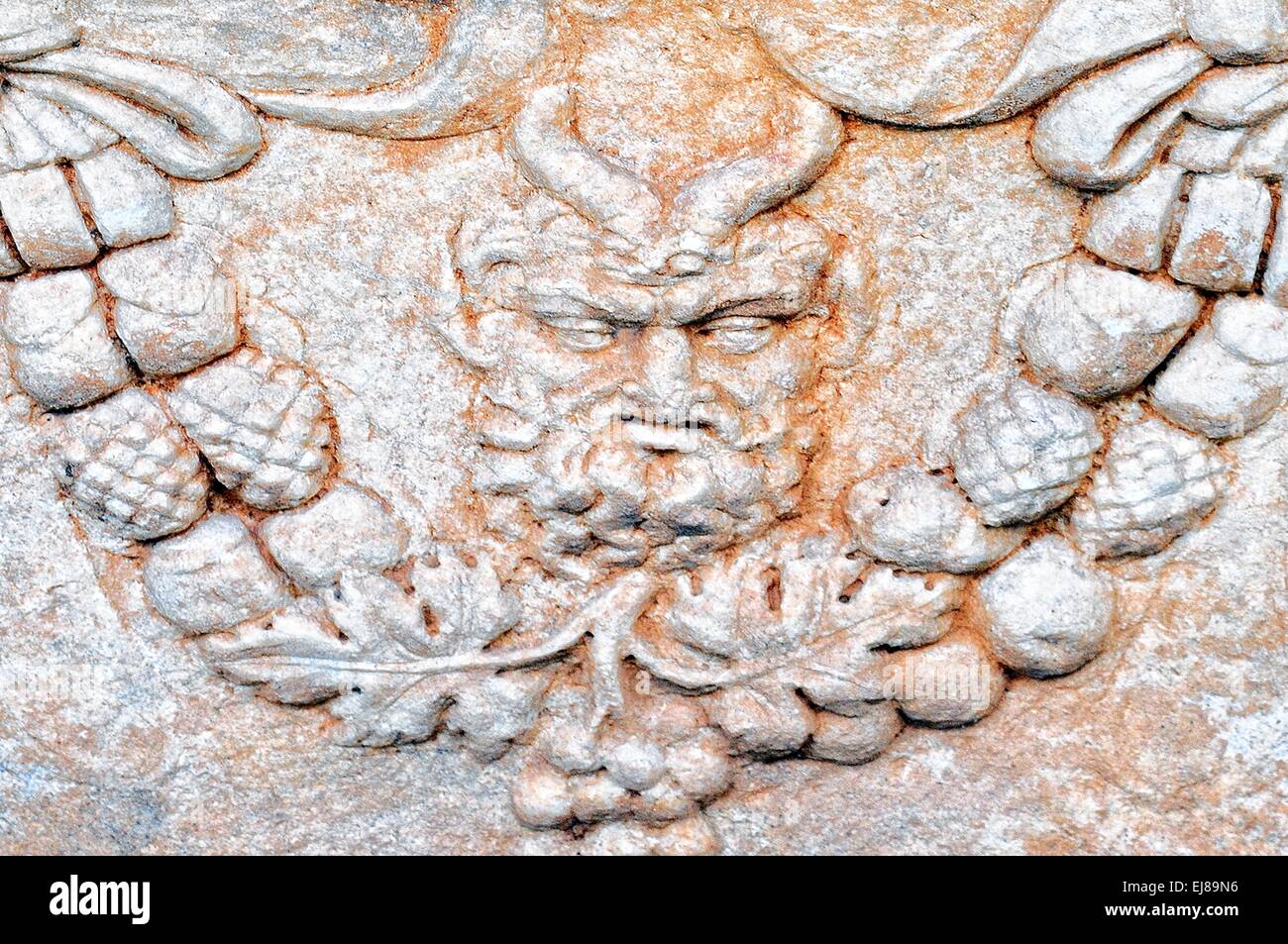 Relief from the devil Stock Photo