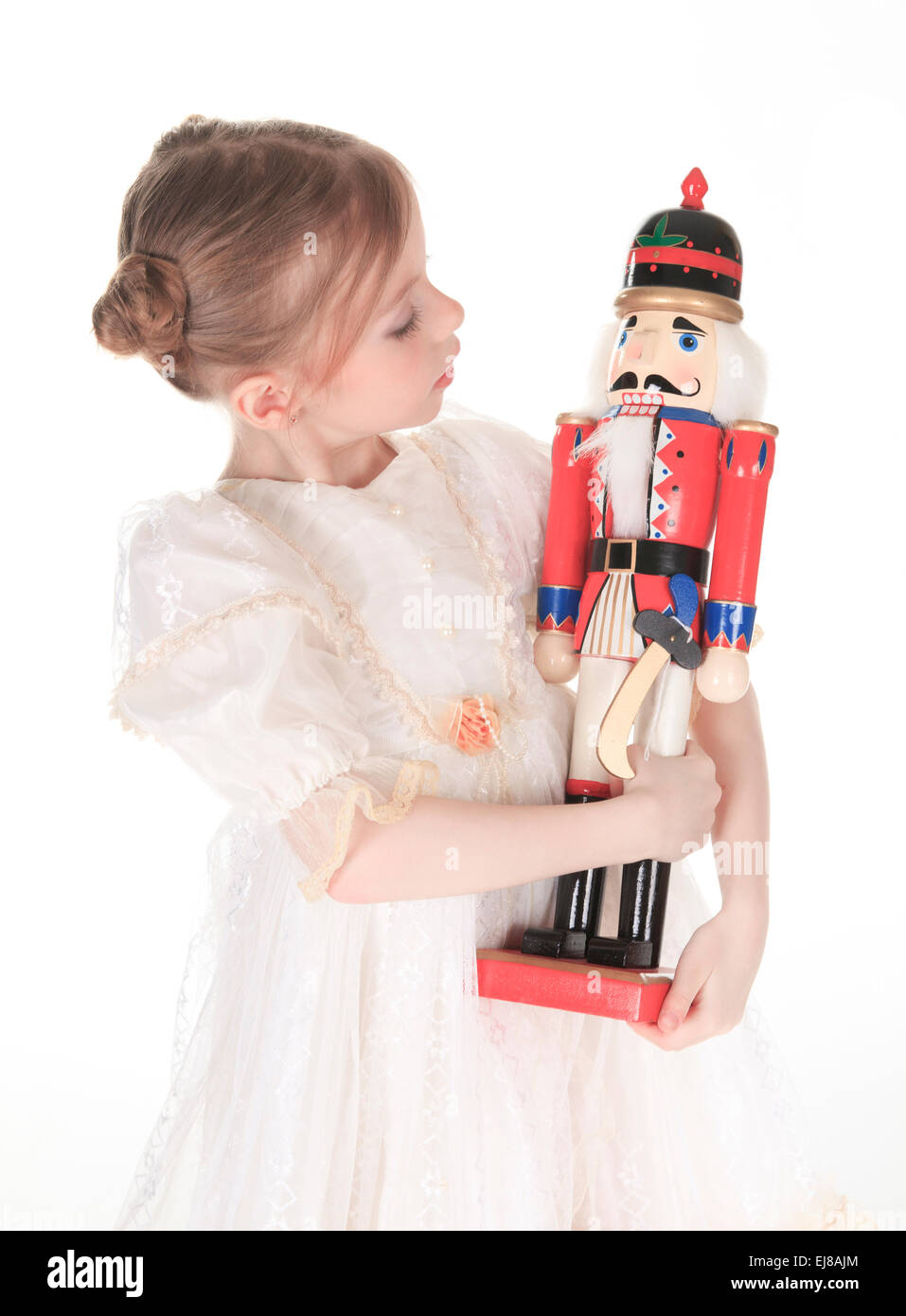 Ballerina who holding a nutcracker Stock Photo Alamy