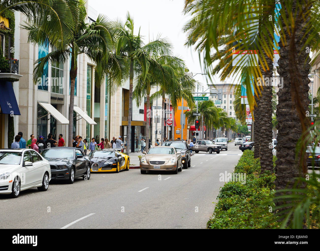 Rodeo Drive in L.A. Stock Photo