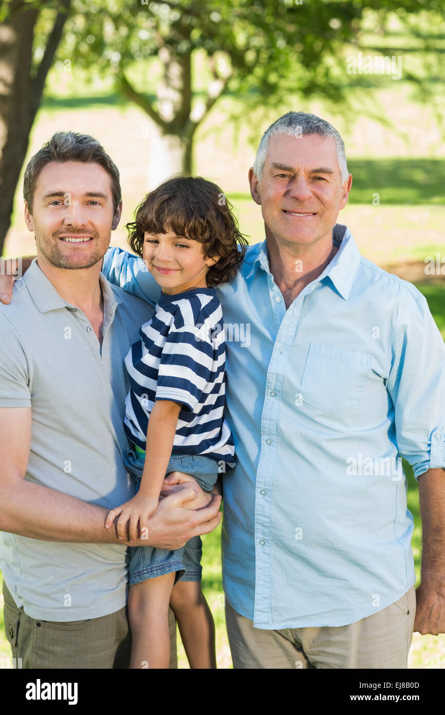 Father grandfather carrying son hi-res stock photography and images - Alamy