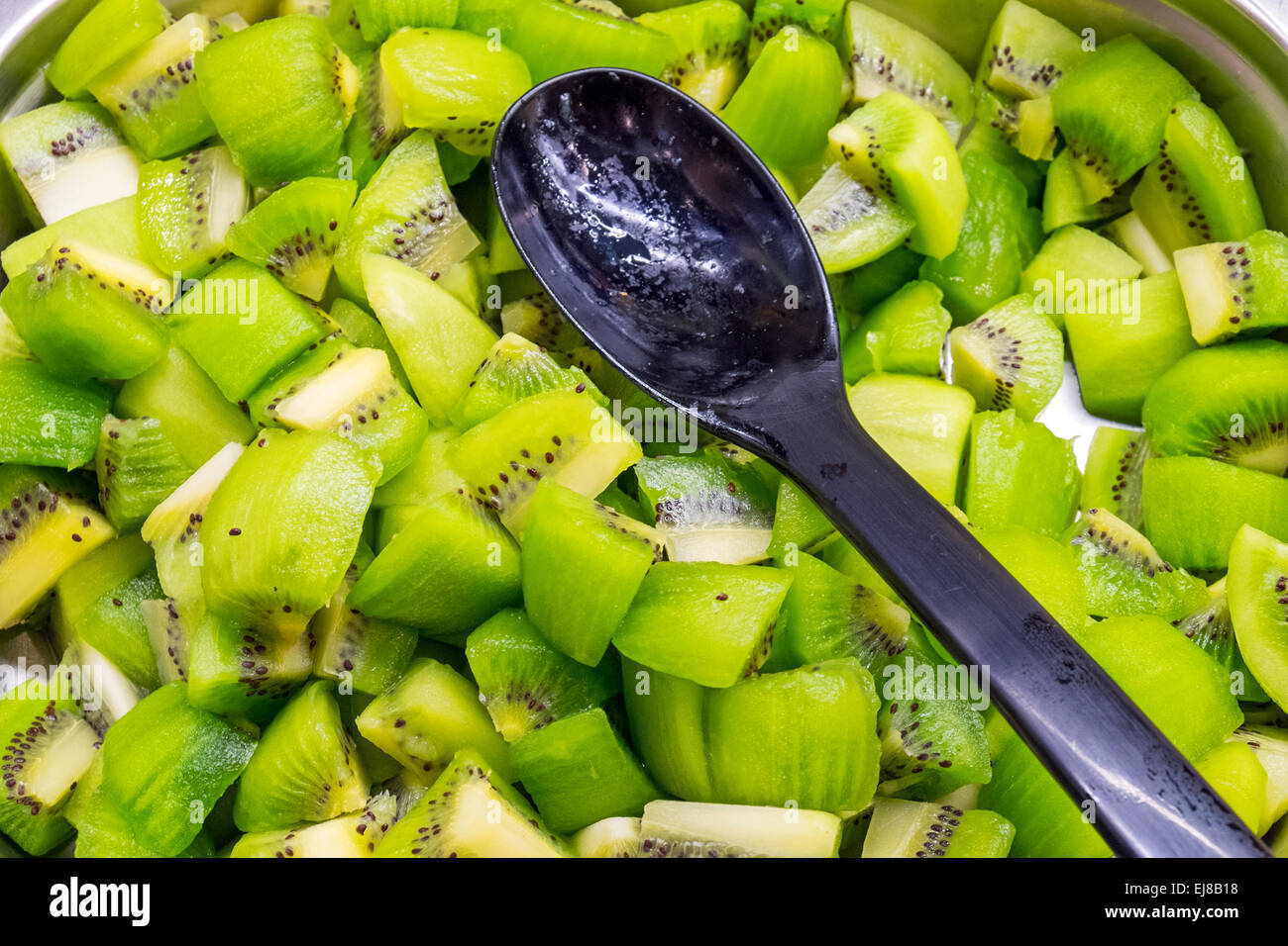 Kiwifruit salad Stock Photo