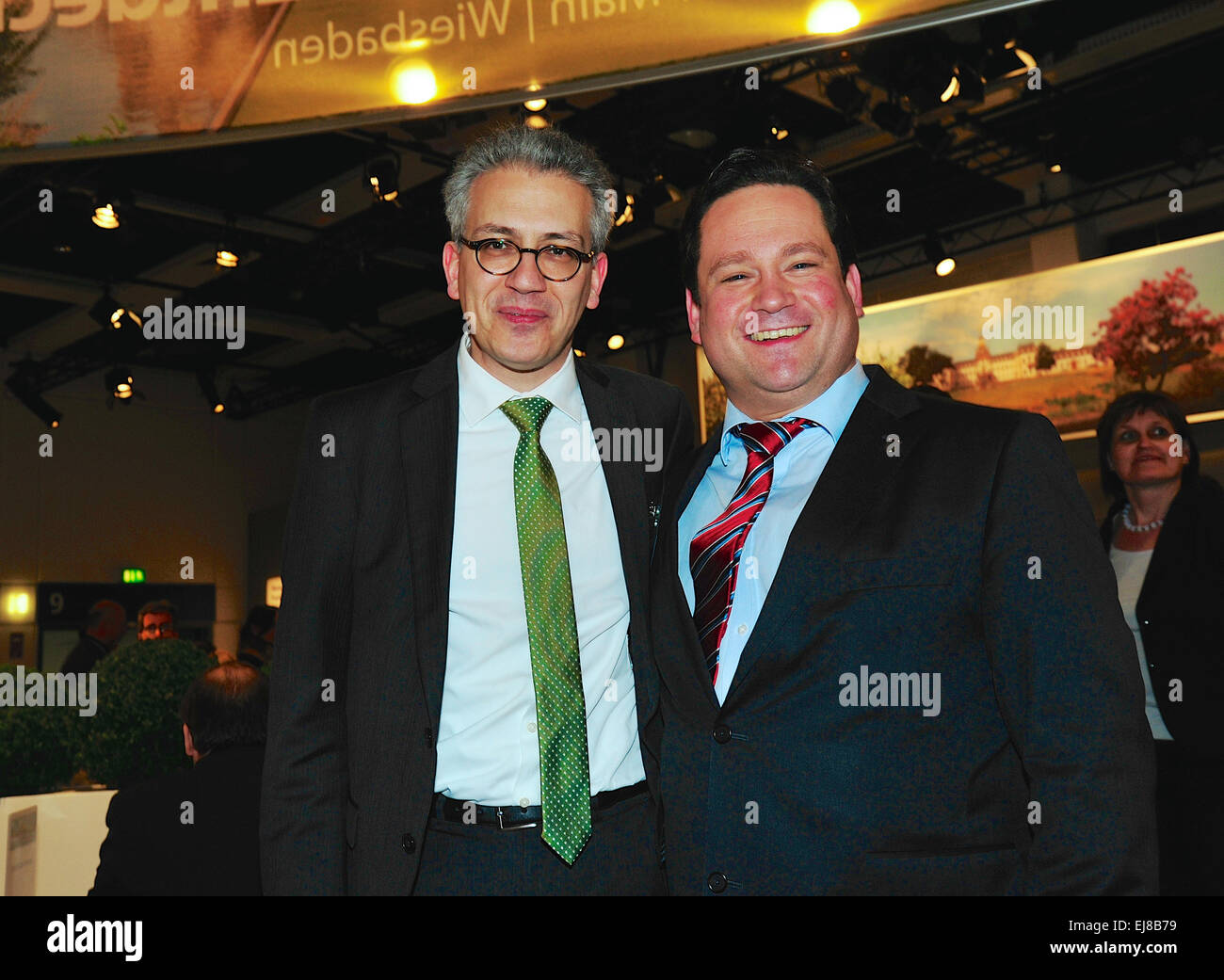 German green ministers Bonde and Al-Wazir Stock Photo