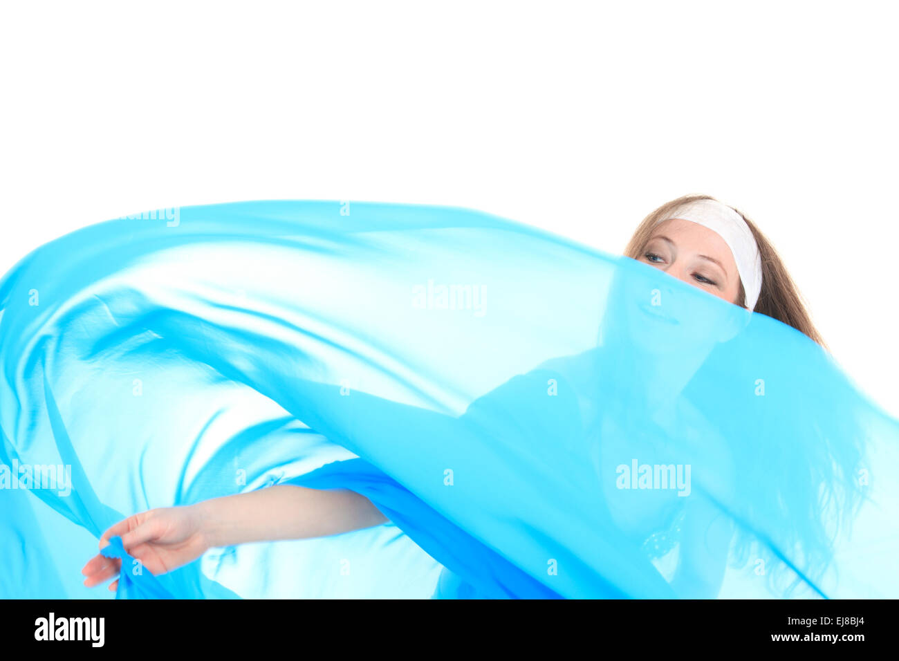 A belly dancer over a white background Stock Photo - Alamy