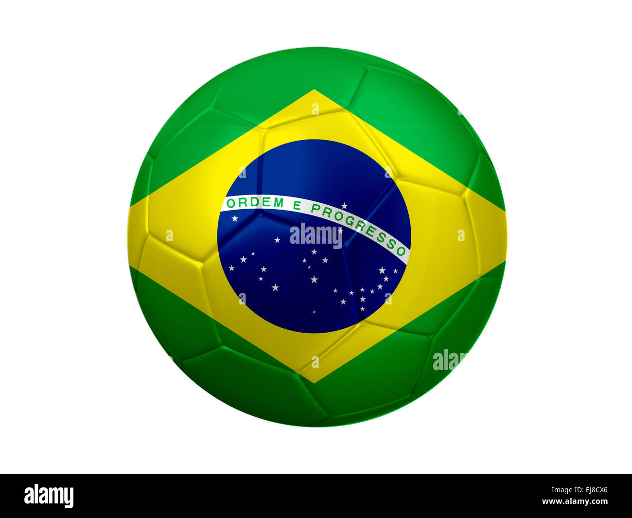 Brasil Football Flag Soccer Stock Photo