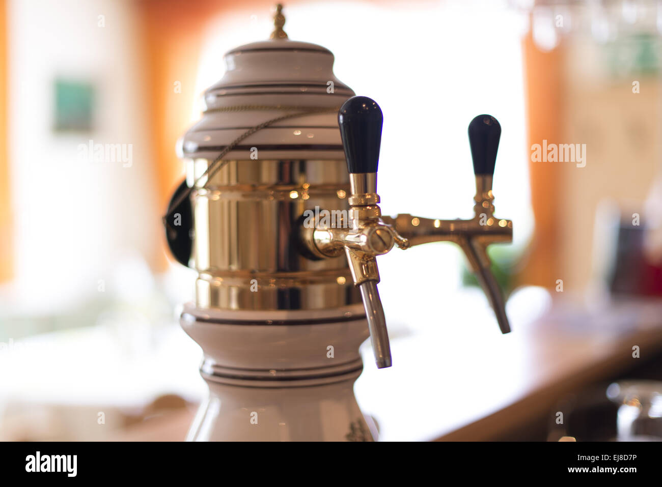 Beer Tap in the Bar Stock Photo Alamy