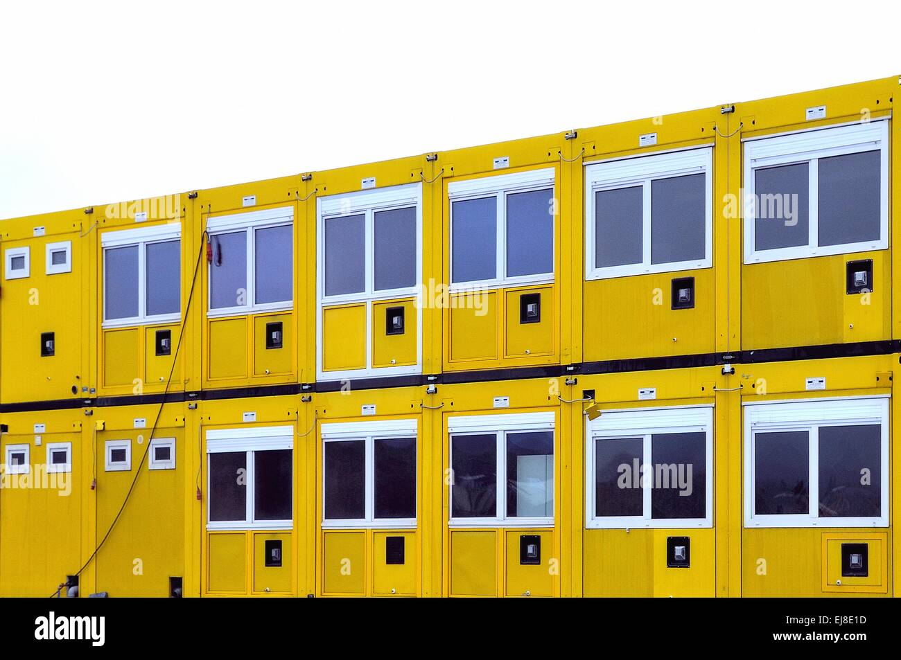 Living container windows Stock Photo