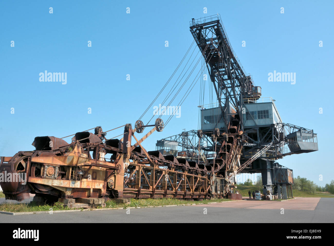 Lignite opencast Stock Photo