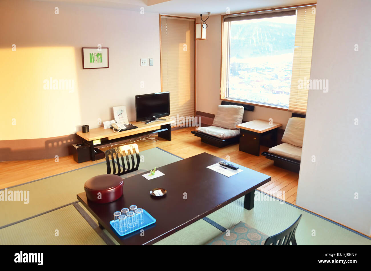 Moderntraditional Japanese Style (Ryokan) Hotel Room Stock Photo Alamy