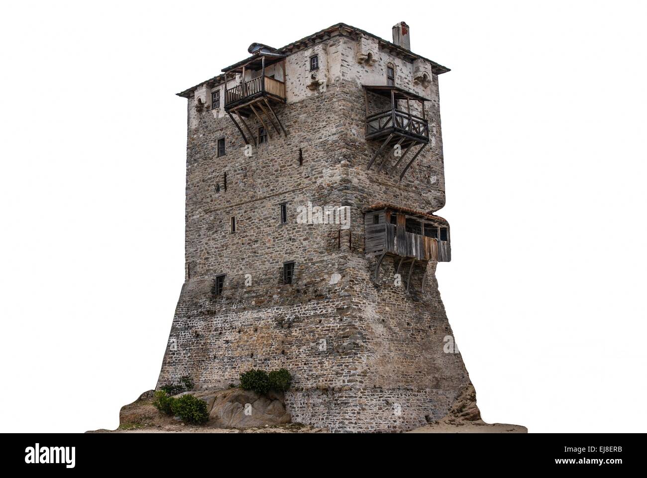 Architecture- house near the coast isolated Stock Photo