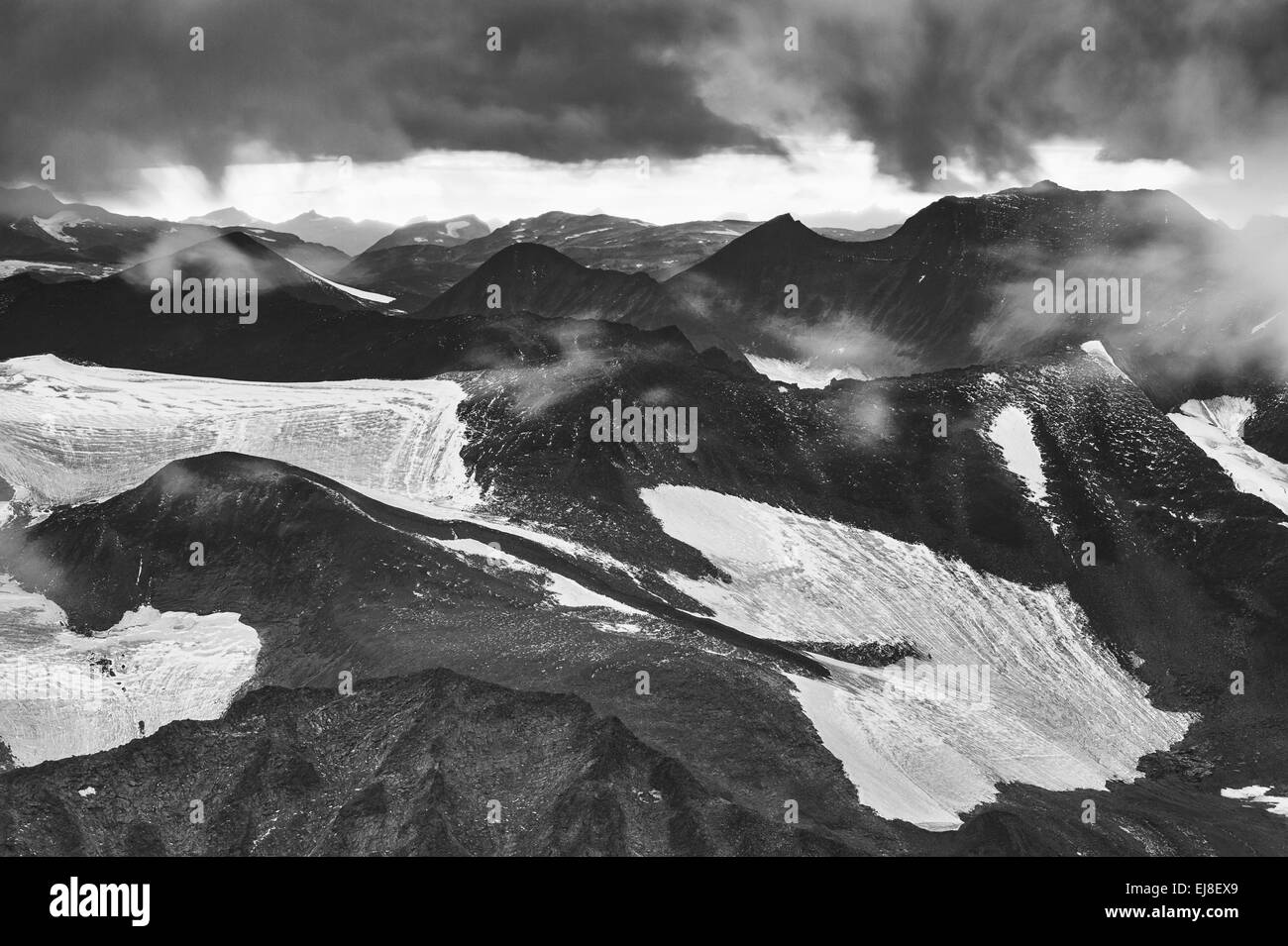 evening mood, Kebnekaise mountains, Lapland Stock Photo Alamy