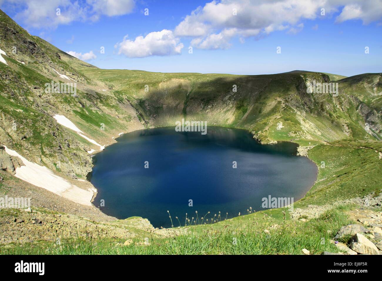 Okoto lake (The eye) Rila mountain, Bulgaria Stock Photo
