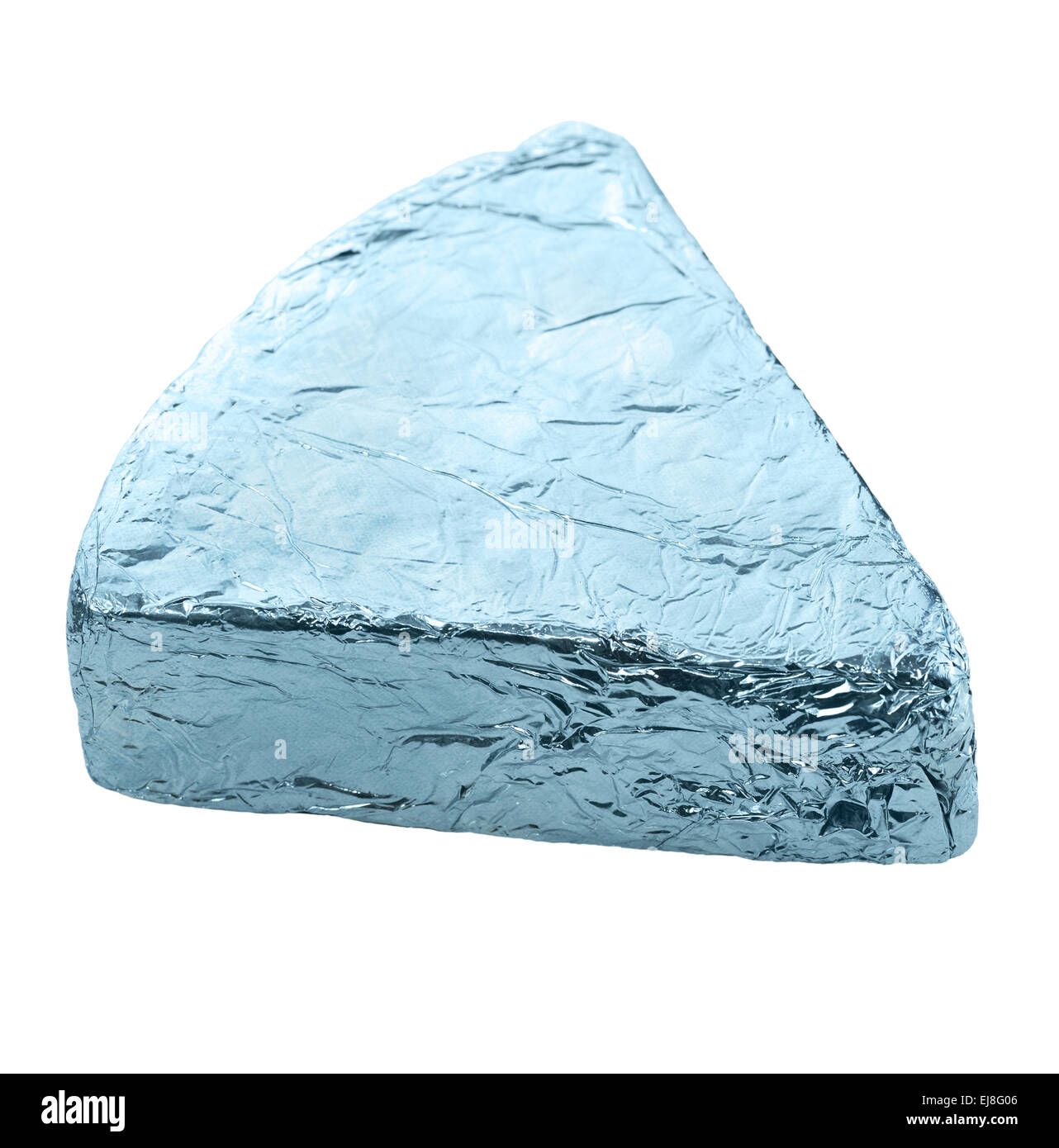 Cheese In Aluminum Foil Stock Photo Alamy