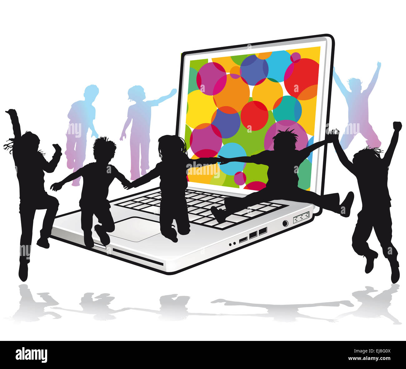 children learn at the computer Stock Photo - Alamy