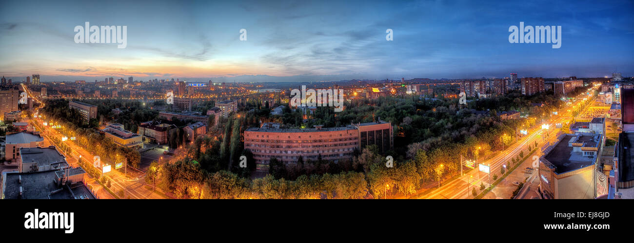 Picture of Night urban landscape Stock Photo - Alamy