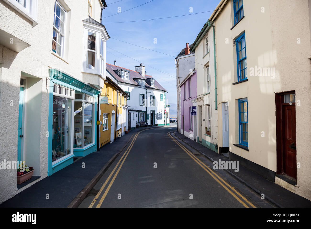New Street, Aberdovey, Gwynedd, Wales Stock Photo Alamy