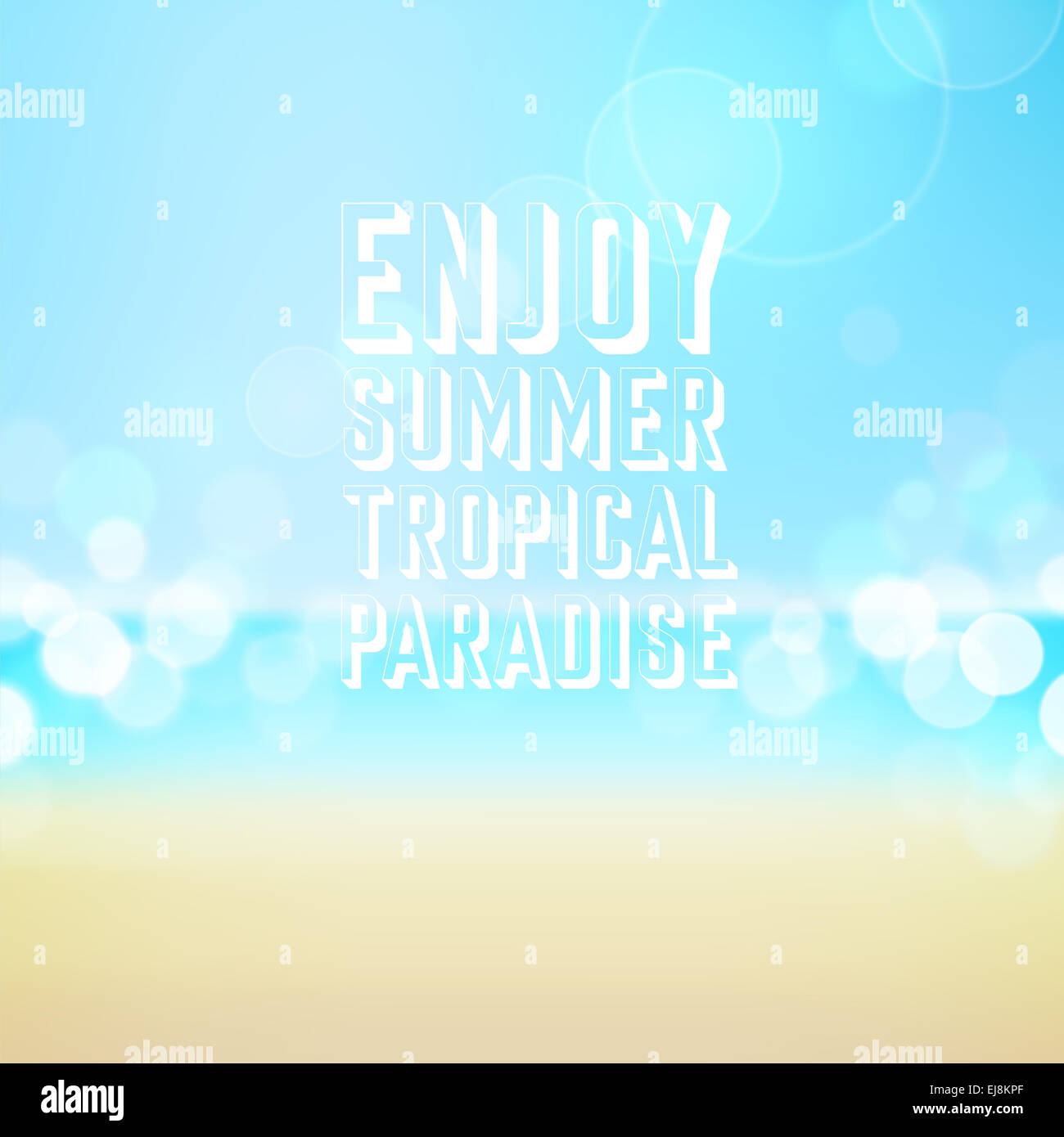 Summer holiday tropical beach background Stock Photo - Alamy