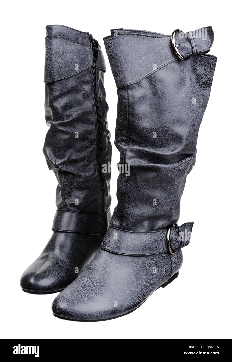 Women boots, isolated Stock Photo