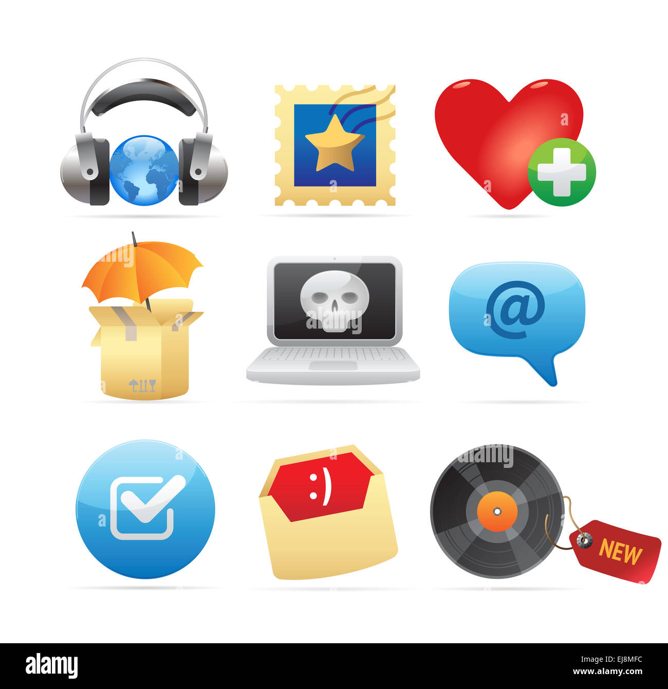 Icons for concepts Stock Photo - Alamy