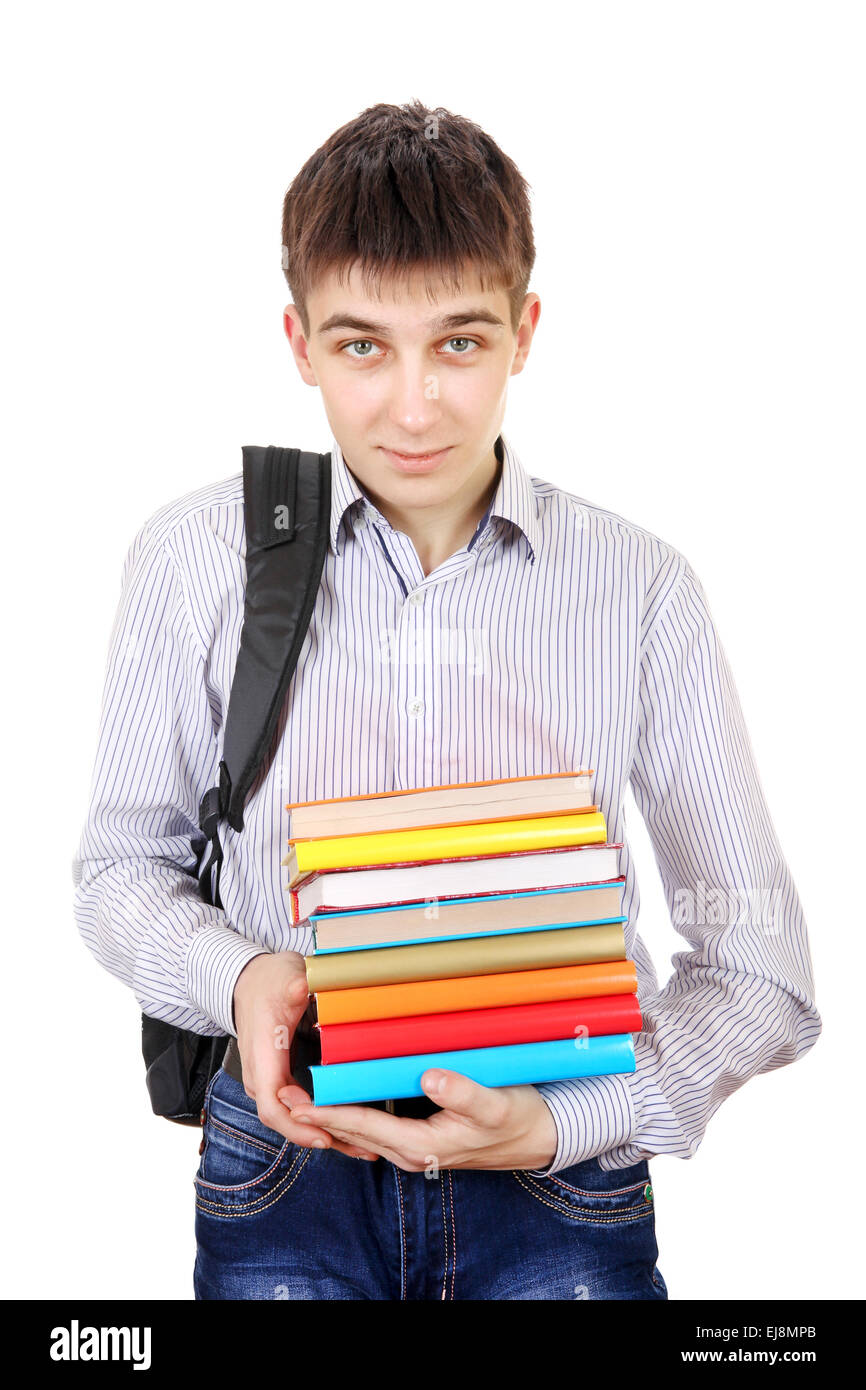 Student with a Books Stock Photo - Alamy