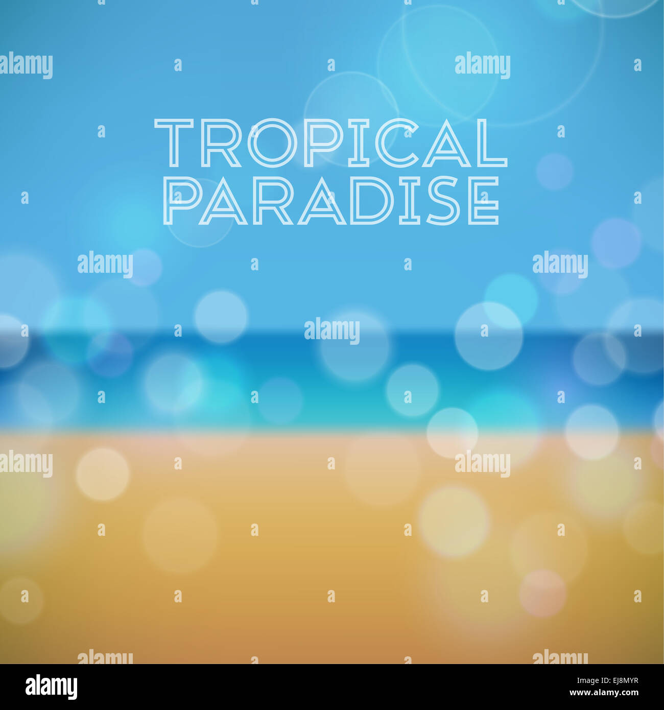 Summer holiday tropical beach background Stock Photo - Alamy