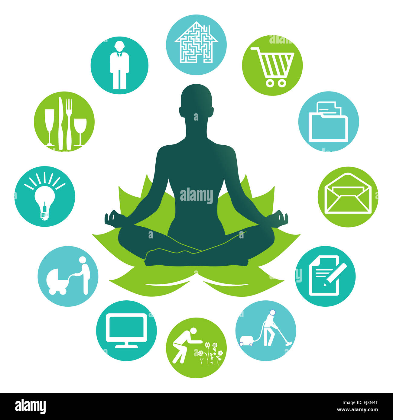 Relax by yoga Stock Photo