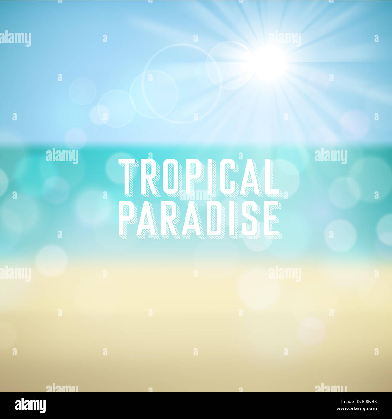 Summer holiday tropical beach background Stock Photo - Alamy