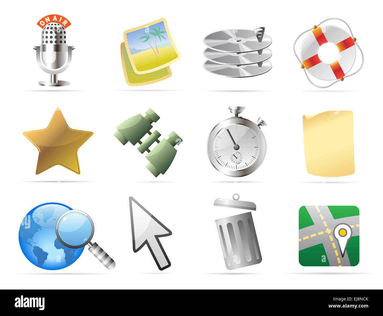 Icons for interface Stock Photo - Alamy