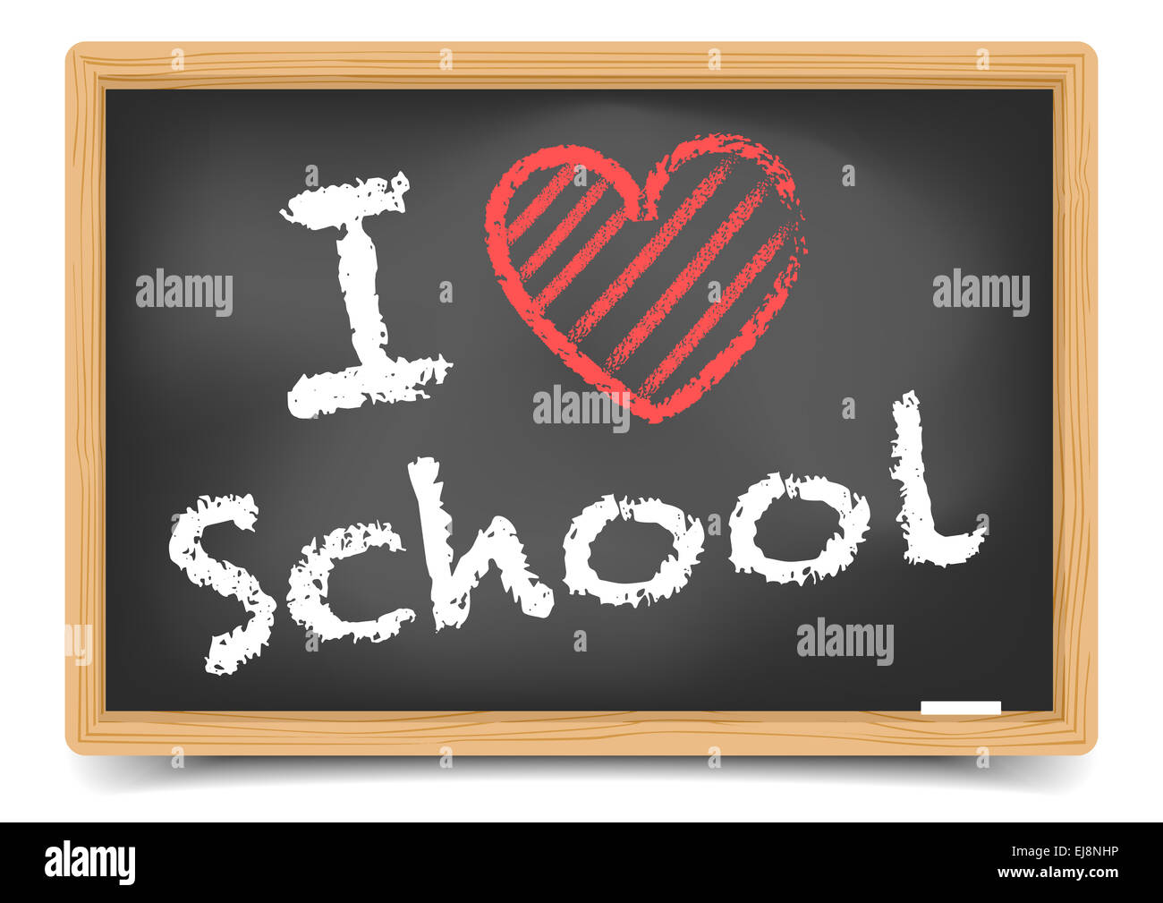 Blackboard love school Stock Photo