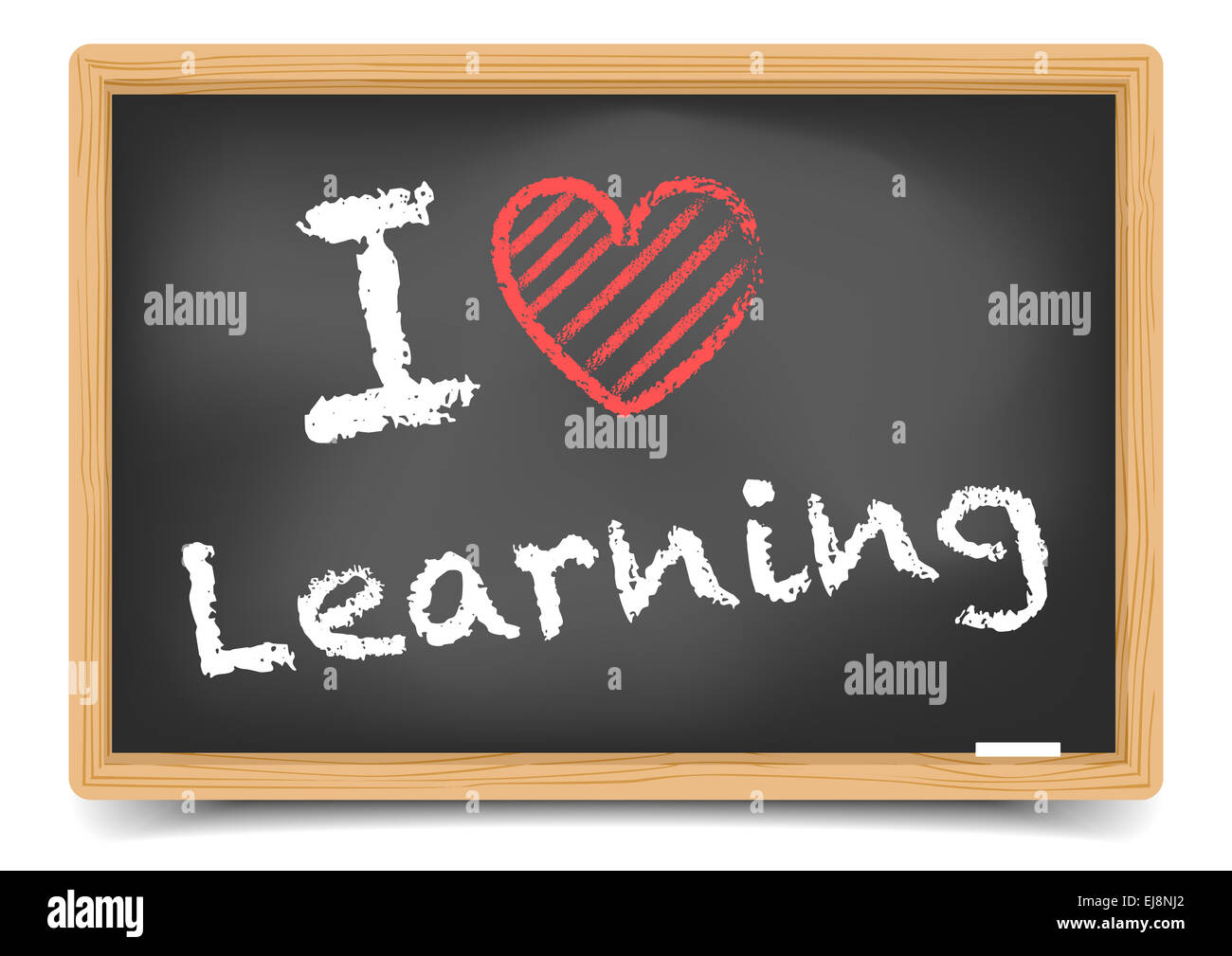 Blackboard love learning Stock Photo