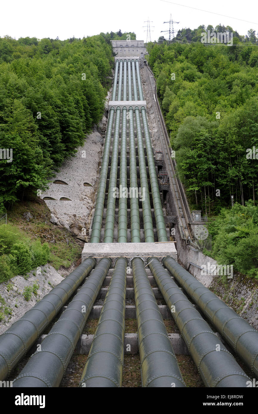hydro electric power station in Bavaria Stock Photo