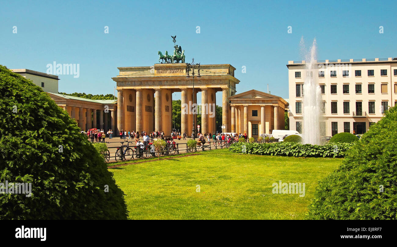 Brandenburg Gate Germany Berlin Stock Photo