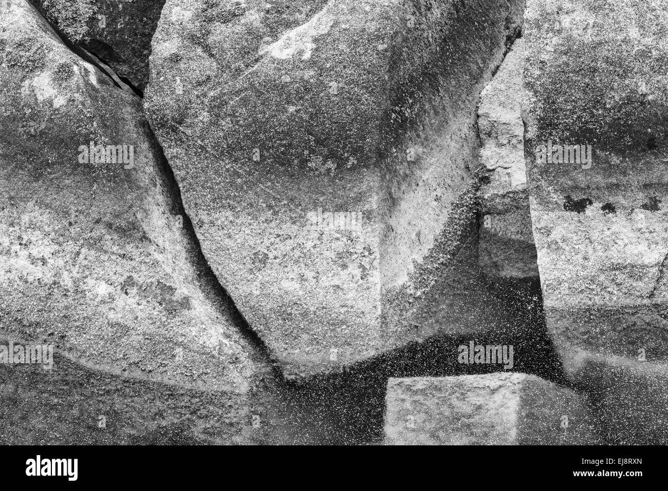 stones in a lake, Kebnekaise mountains, Lapland Stock Photo