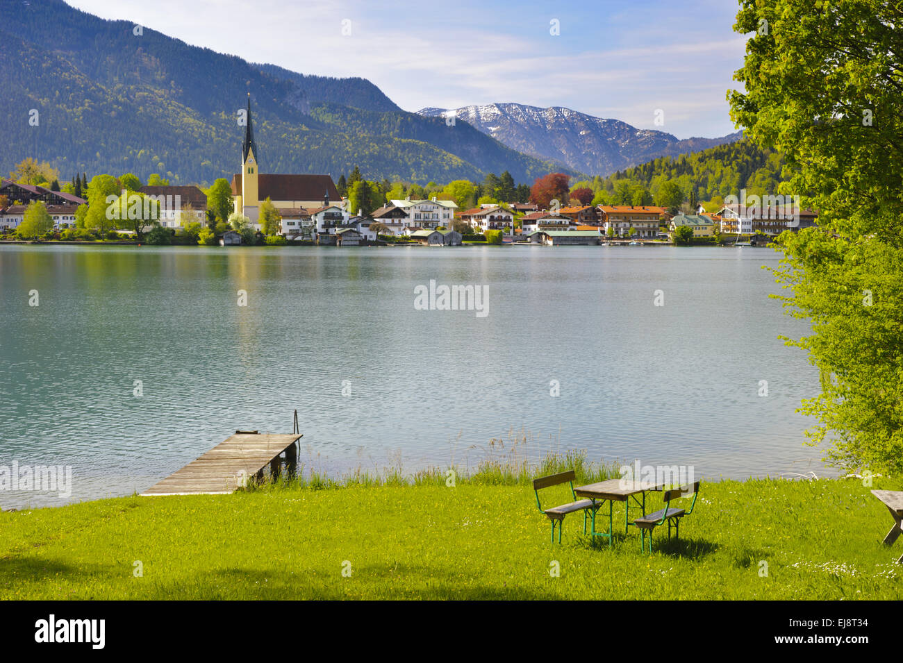 lake Tegernsee in Bavaria Stock Photo
