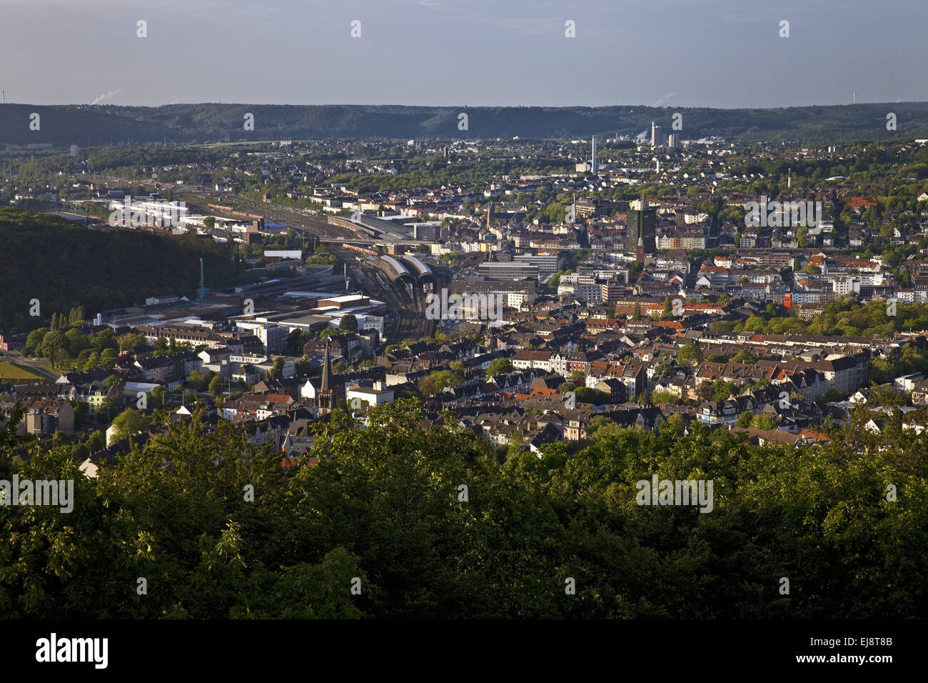 City overview, Hagen, Germany Stock Photo - Alamy