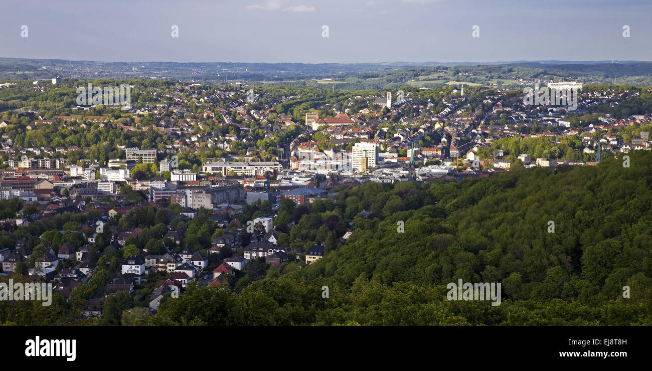City overview, Hagen, Germany Stock Photo - Alamy